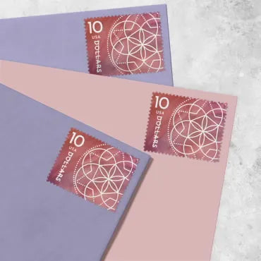 2023 $10 Floral Geometry Forever First Class Postage Stamp