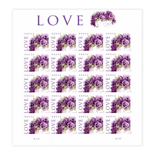 2010 Love-Purple Orchid in Snow Postage  First Class Postage Stamps