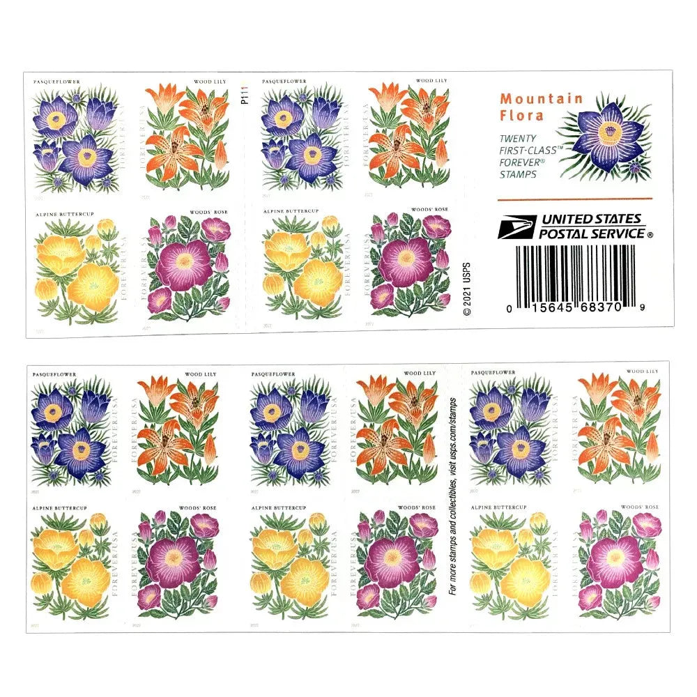 2022 Mountain Flora Forever First Class Postage Stamps