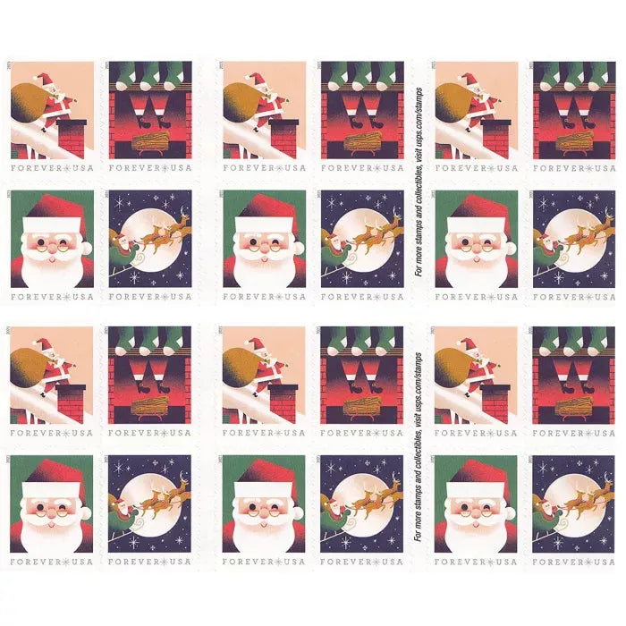 2021 A Visit from St Nick  Forever First Class Postage Stamps