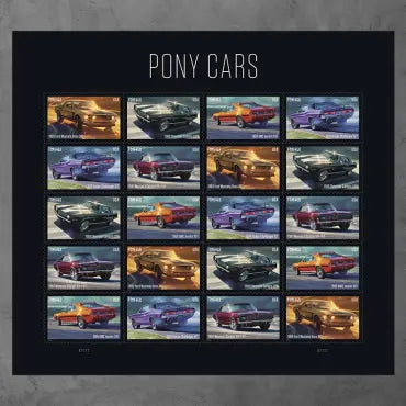 2022 Pony Cars Forever First Class Postage Stamps