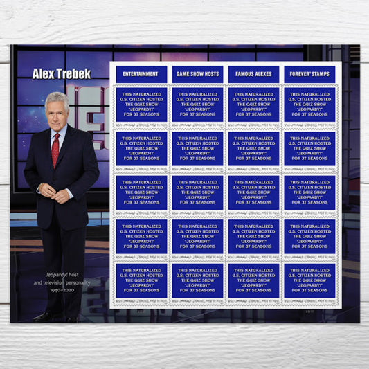 2024 Alex Trebek Stamp Forever First Class Postage Stamps