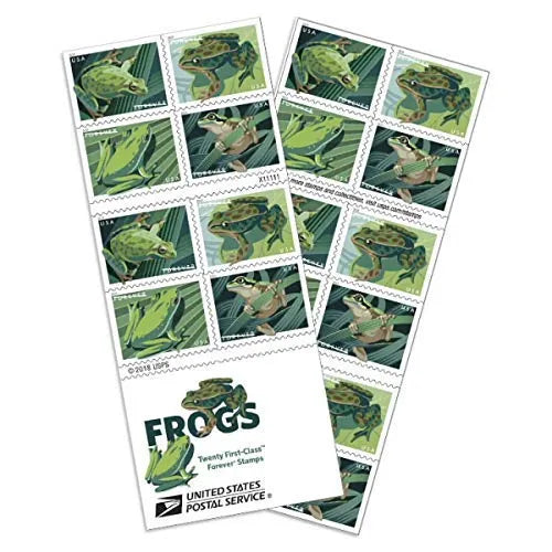 2019 Frogs Forever First Class Postage Stamps