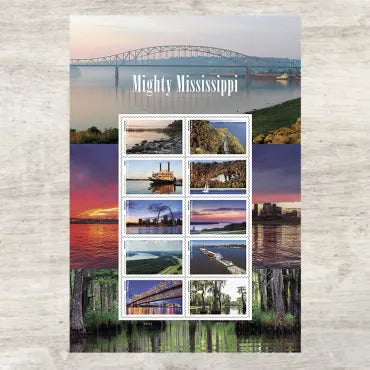 2022 Mighty Mississippi Forever First Class Postage Stamps