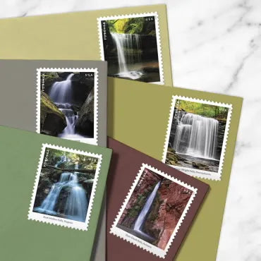 2023 Waterfalls Forever First Class Postage Stamps