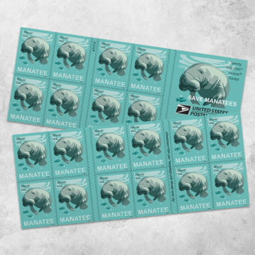 2024 Save Manatees Forever First Class Postage Stamps