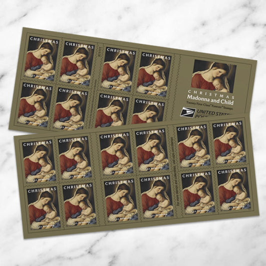 2024 Christmas Madonna and Child Forever First Class Postage Stamps