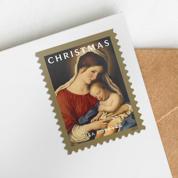 2024 Christmas Madonna and Child Forever First Class Postage Stamps