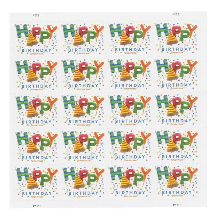 2021 Happy Birthday Forever First Class Postage Stamps