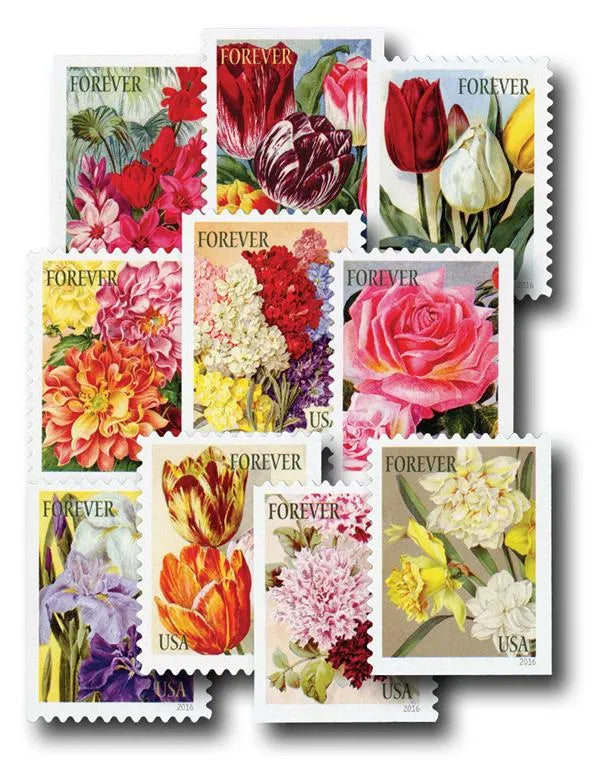 2016 Botanical Art Forever First Class Postage Stamps