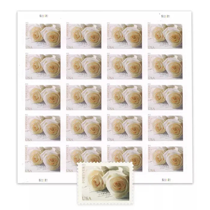 2011 Wedding Roses Commemorative Forever First Class Postage Stamps