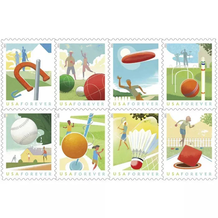 2021 Backyard Games Forever First Class Postage Stamps